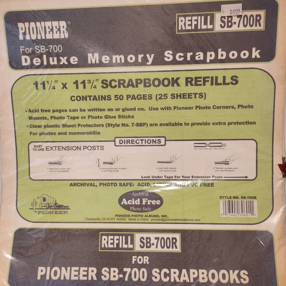 NIP Vintage Pioneer Memory Scrapbooking refills. - Picture 2 of 2